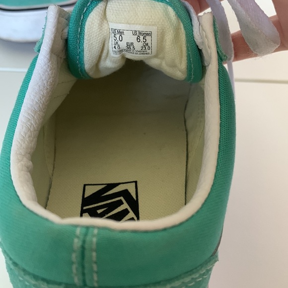 Vans Old Skool Teal Shoes - Picture 5 of 7